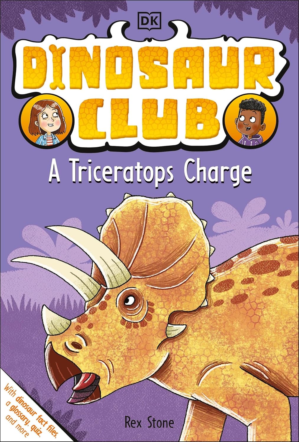 A Triceratops Charge (Dinosaur Club, Book 2) by Rex Stone (Paperback)