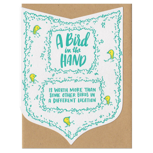 Bird in the Hand Greeting Card