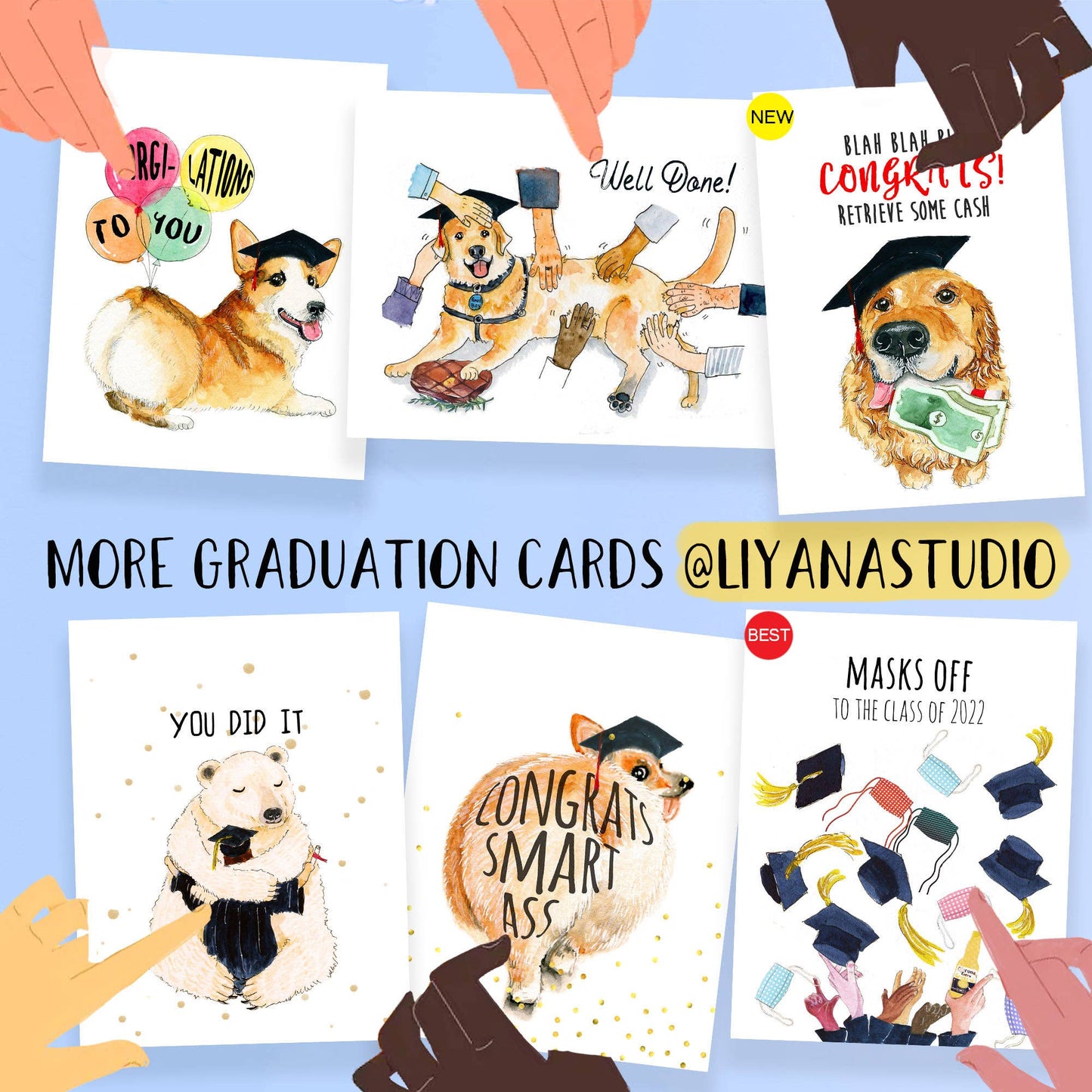 Smug Goat Grad - Funny Graduation Card
