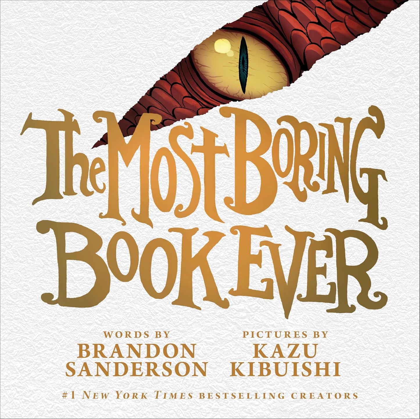 The Most Boring Book Ever by Brandon Sanderson; Illustrated by Kazu Kabuishi (Hardcover Picture Book)