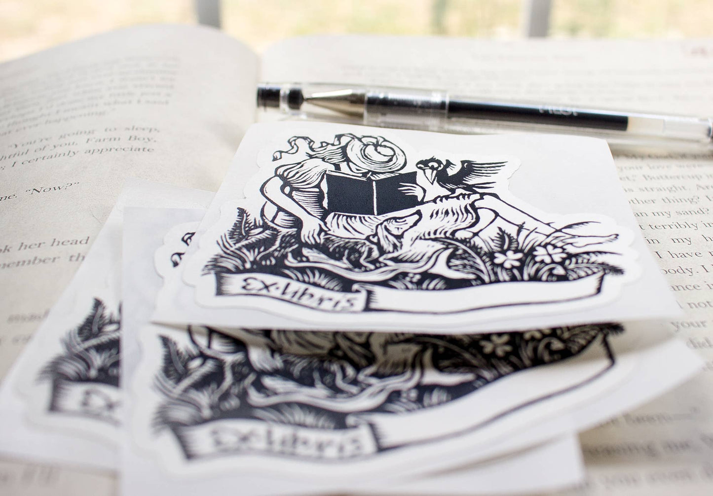 Reading Girl Bookplates