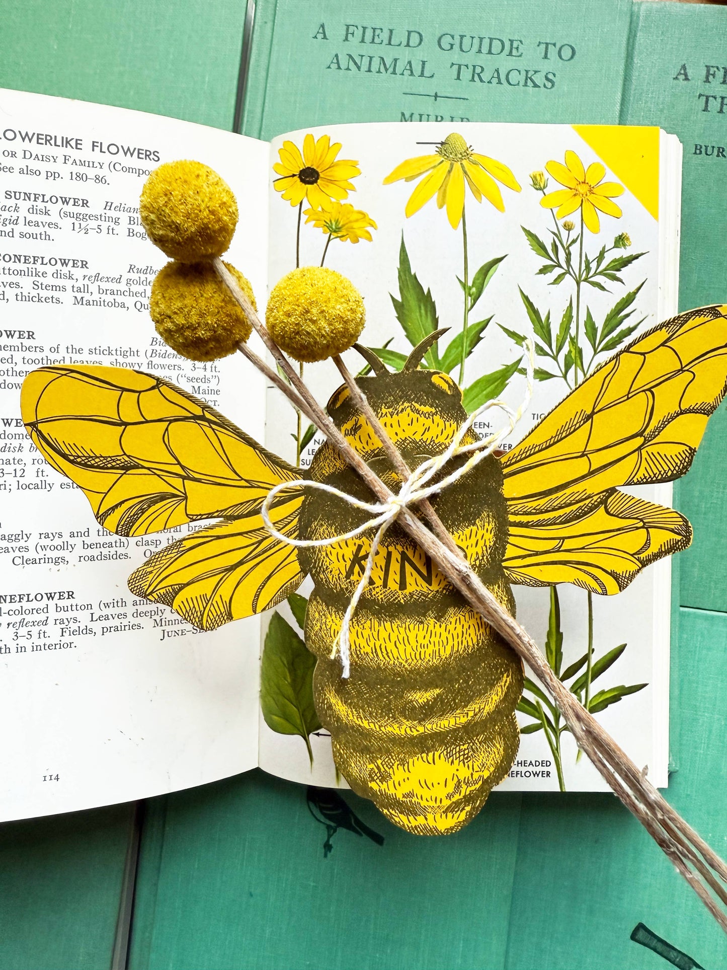 Bee kind letterpress card