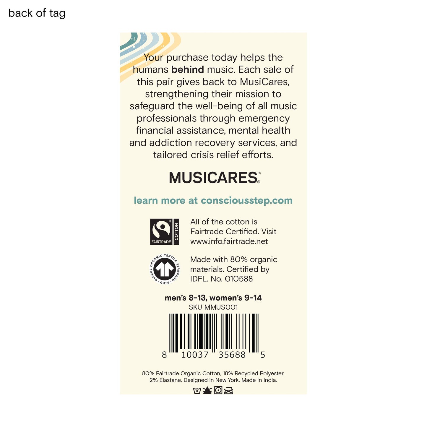 Socks that Support Music (Gray Music Notes)