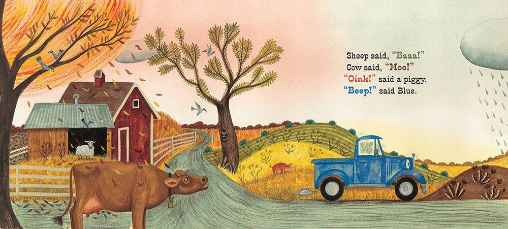 Little Blue Truck Board Book by Alice Schertle; Illustrated by Jill McElmurry