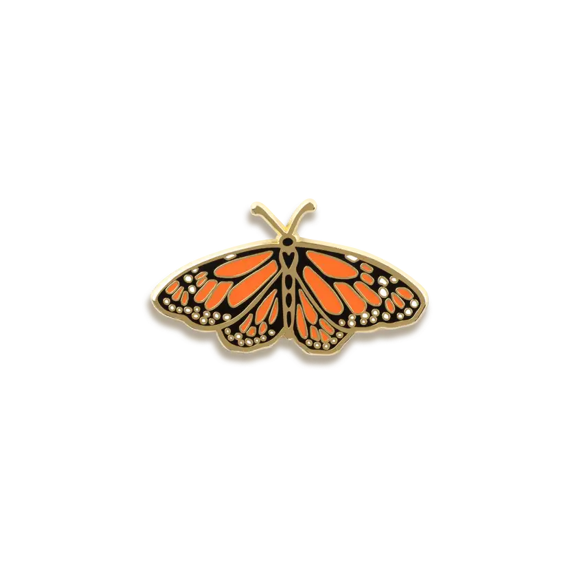 Monarch Magic: Enamel Butterfly Pin for Nature Lovers