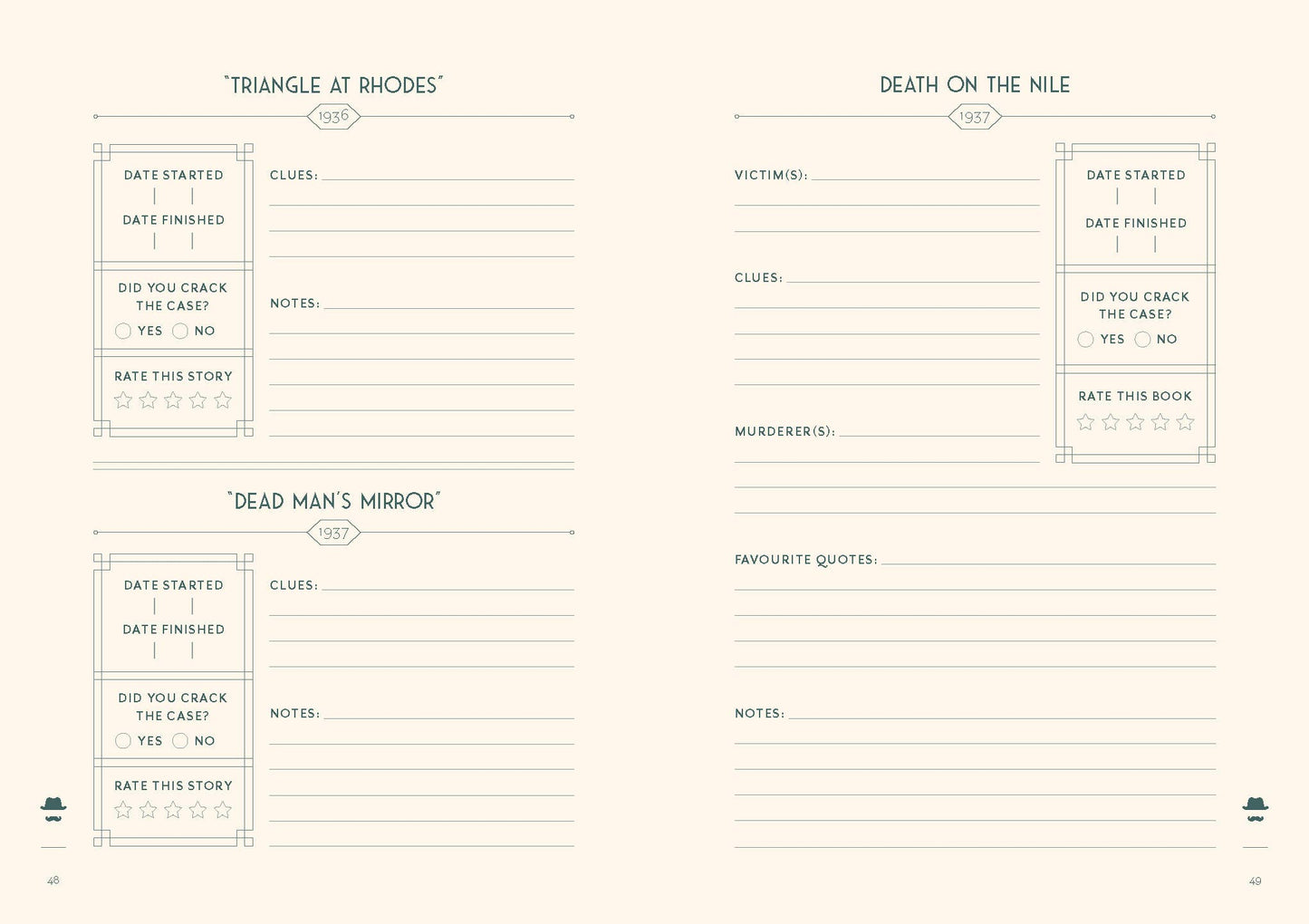 Agatha Christie Reading Tracker