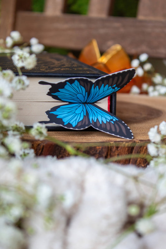 3D Ulysses Butterfly Wings Die-Cut Bookmark