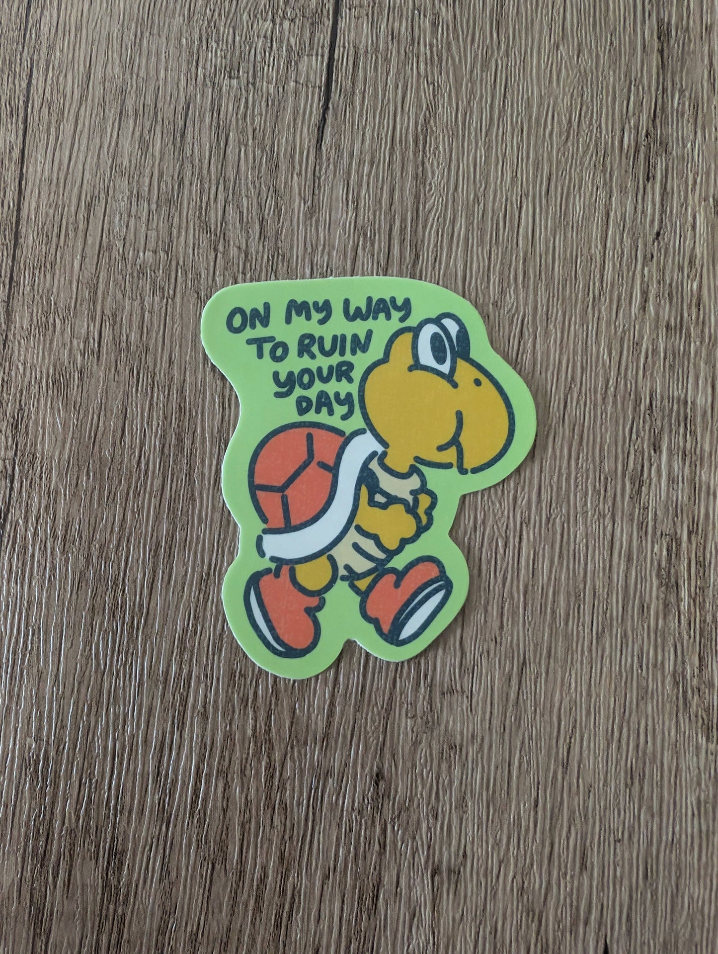 On My Way - Super Mario Video Game Nintendo Vinyl Sticker