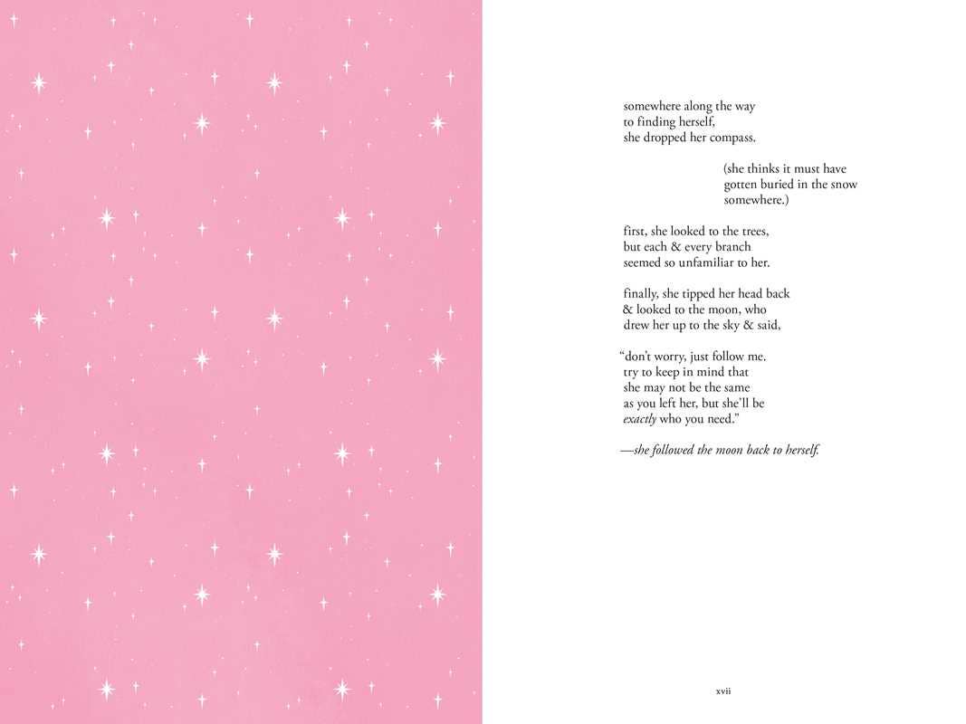 She followed the moon back to herself by Amanda  Lovelace
