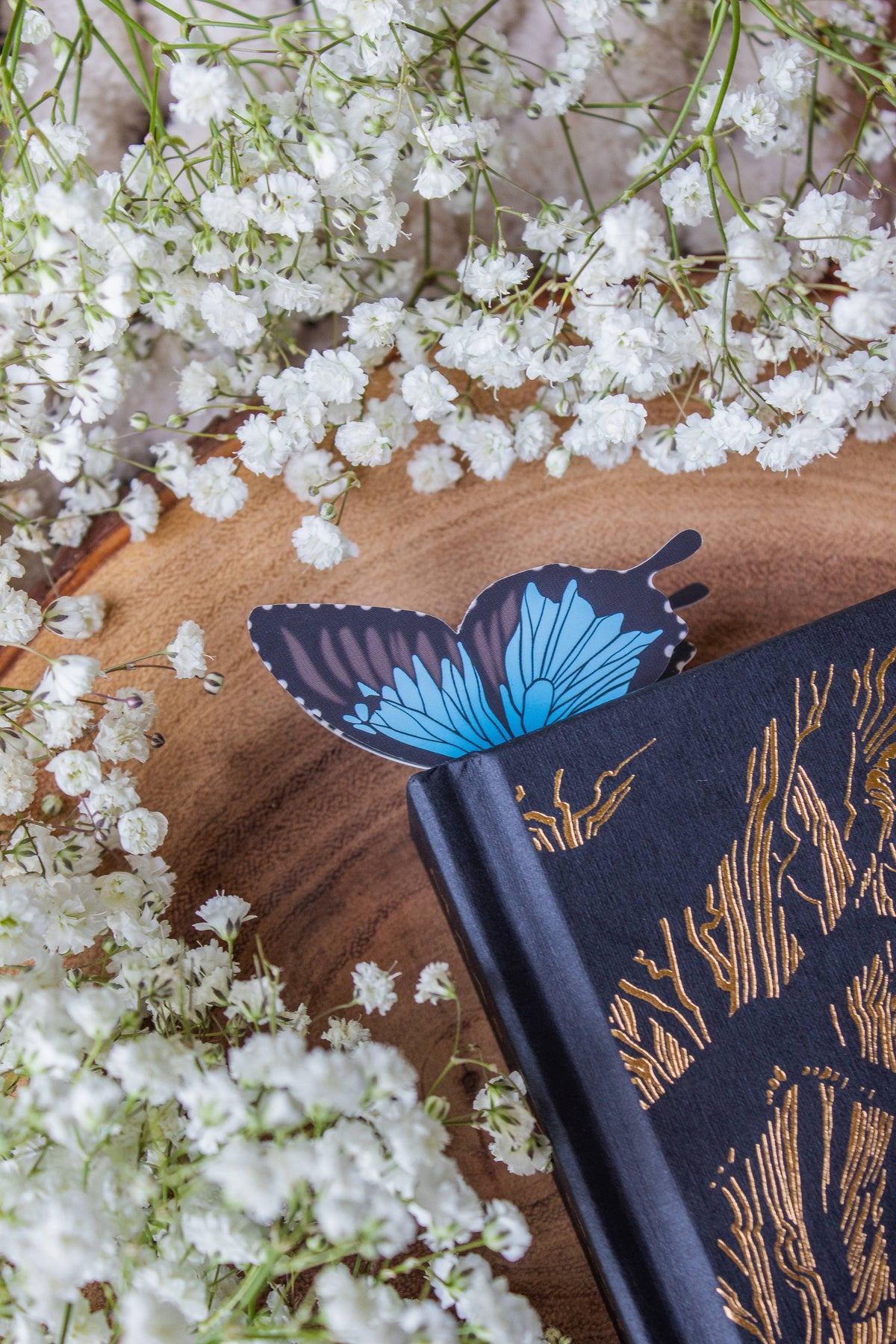3D Ulysses Butterfly Wings Die-Cut Bookmark