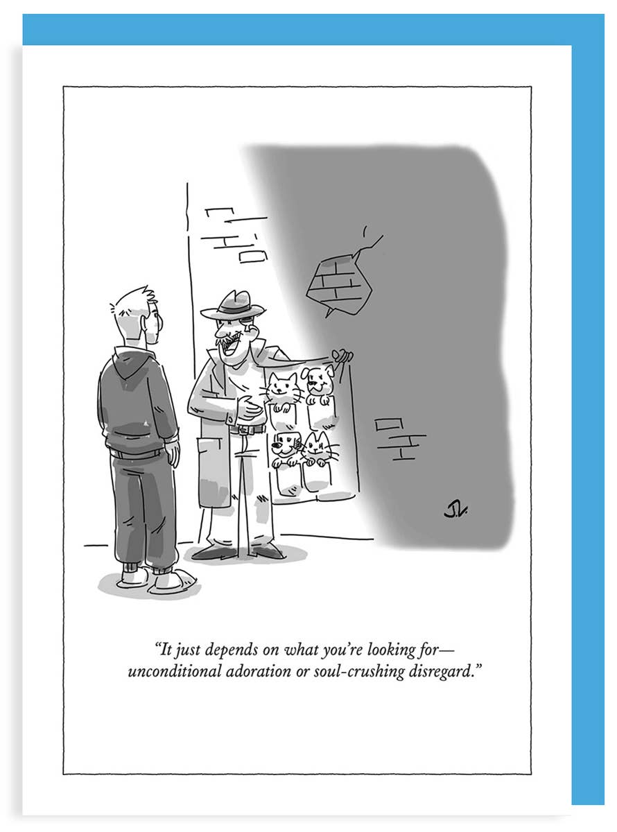 Depends On What You're Looking For - New Yorker Cartoon Card