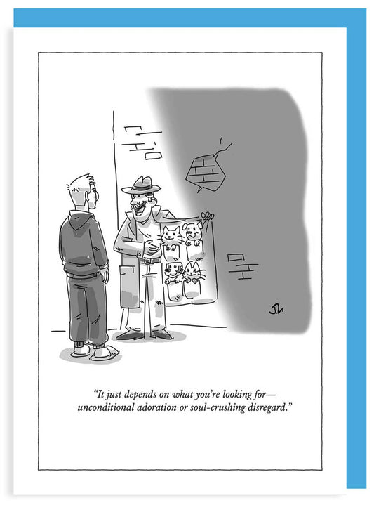 Depends On What You're Looking For - New Yorker Cartoon Card