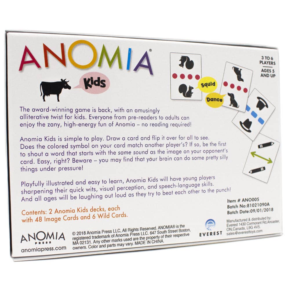 ANOMIA Kids Card Game