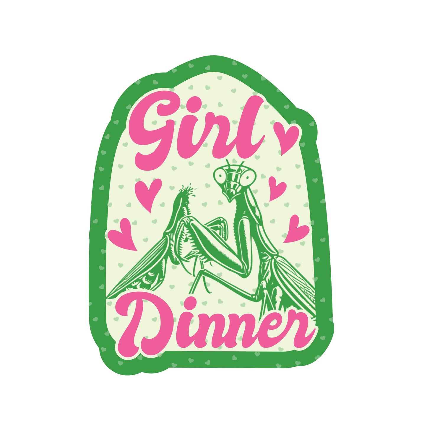 Girl Dinner Vinyl Sticker