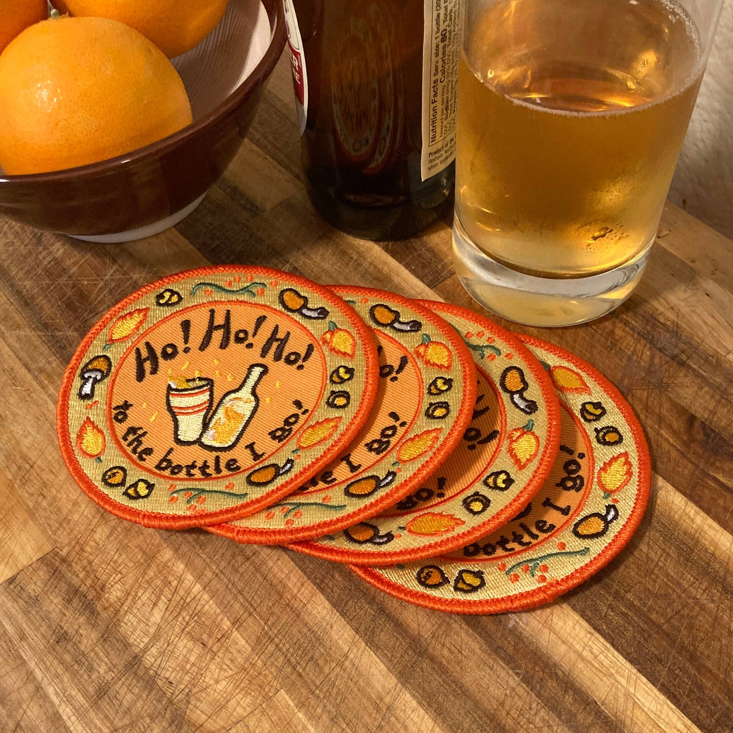 Ho! Ho! Ho! Hobbit Patch Coaster