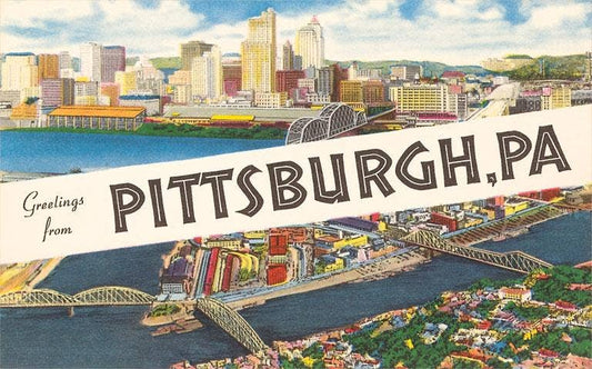 Postcard WP-151 Greetings from Pittsburgh, Pennsylvania