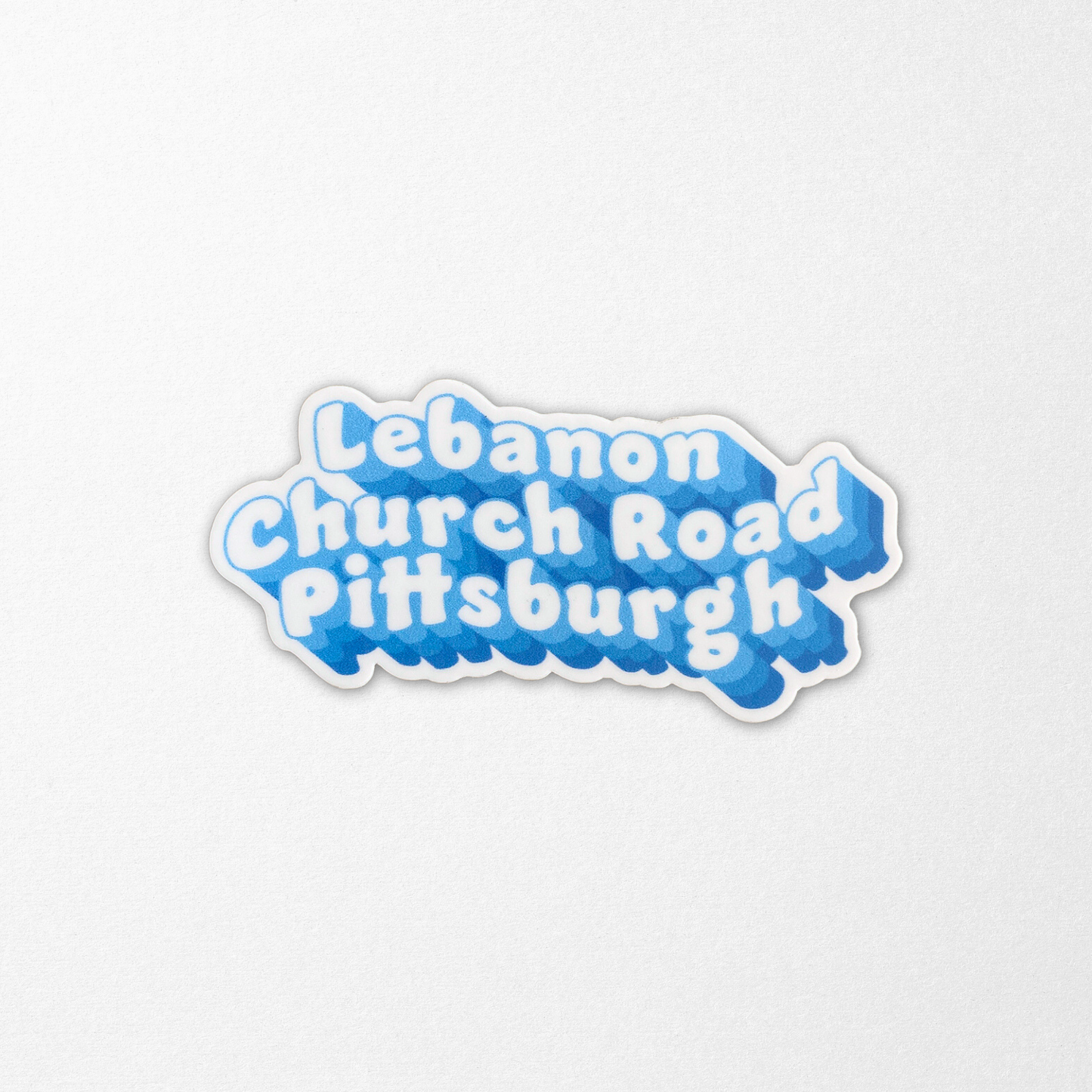 Lebanon Church Road Pittsburgh Sticker