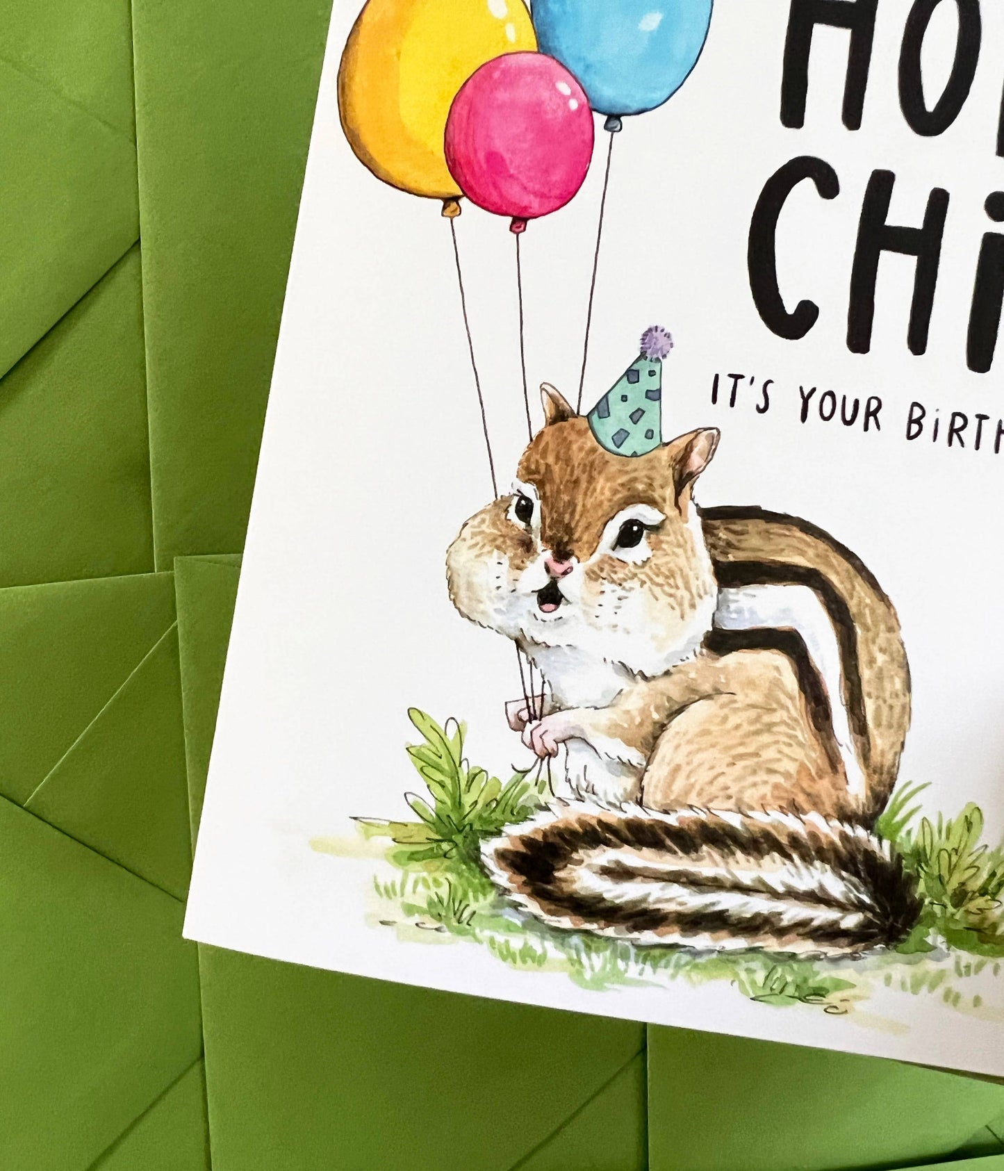 Holy Chip Chipmunk Birthday Card