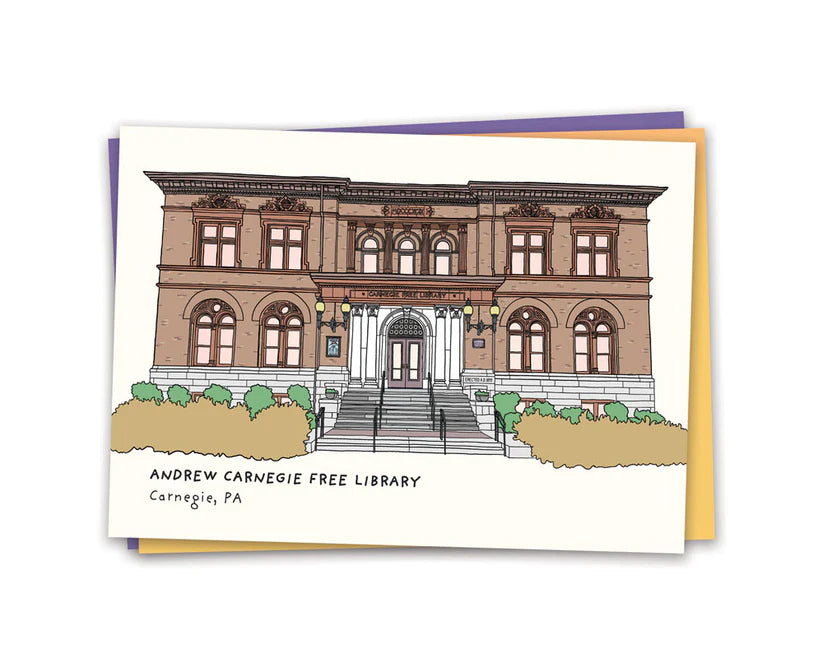 Andrew Carnegie Free Library Greeting Card