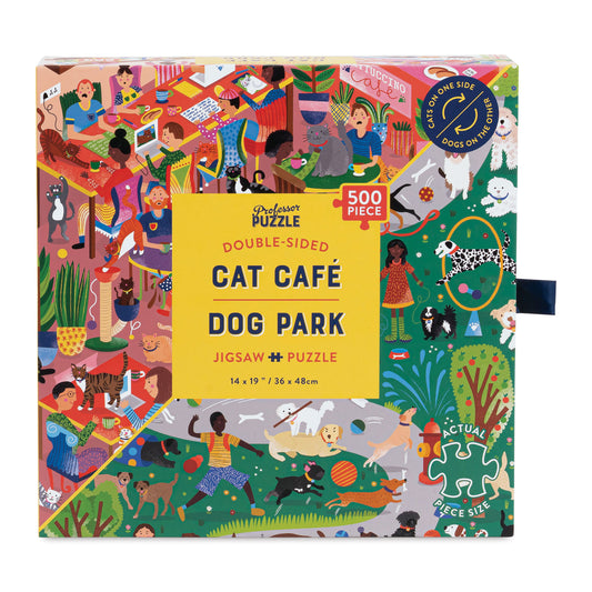 Cat Cafe and Dog Park 500 piece puzzle