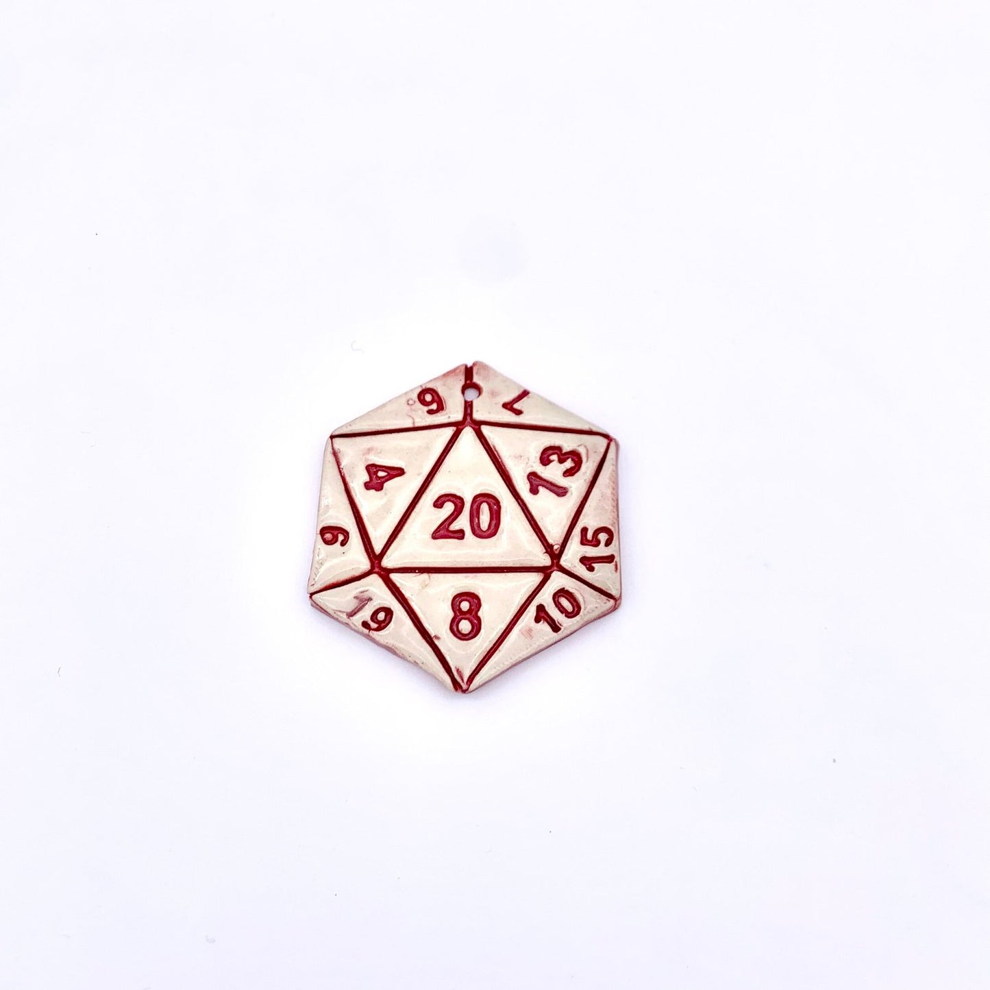 Ceramic D20 Ornament