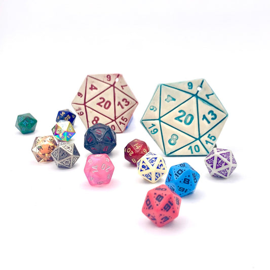 Ceramic D20 Ornament