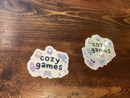 Cozy games sticker