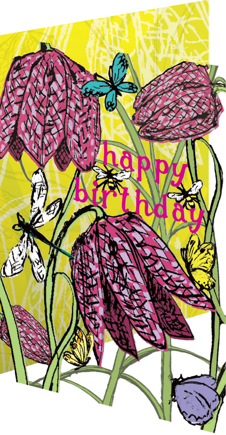 Fritillary Lasercut Card