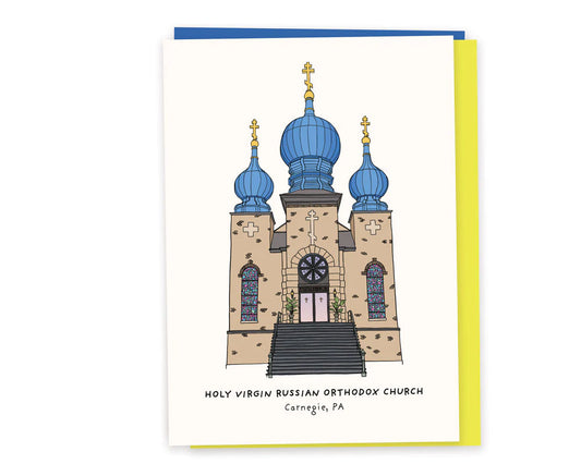 Holy Virgin Russian Orthodox Church Greeting Card