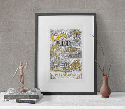 City of Bridges 8x10 art print