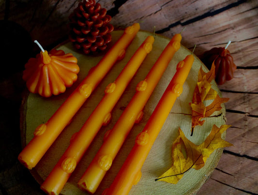 Pumpkin Taper Candle