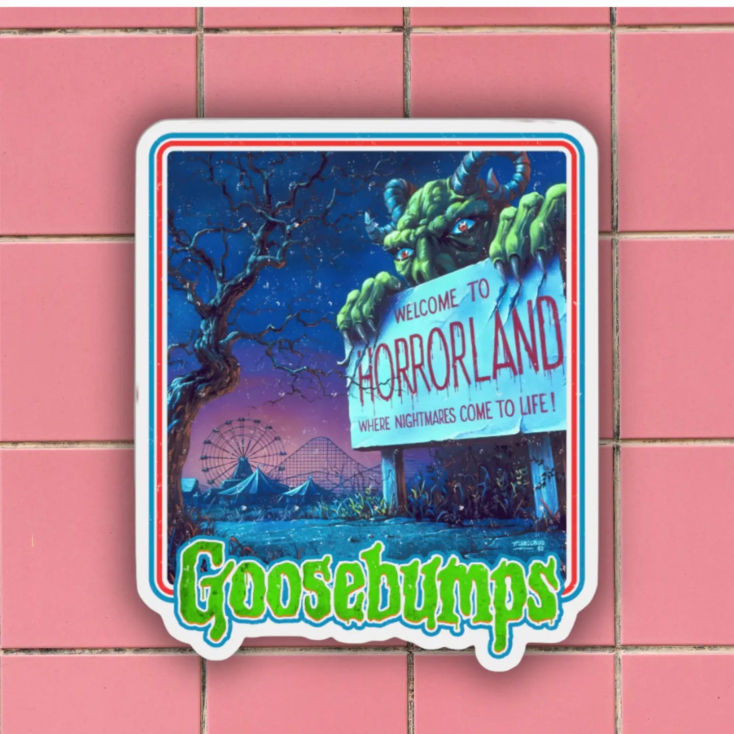 Goosebumps Welcome to Horrorland Sticker