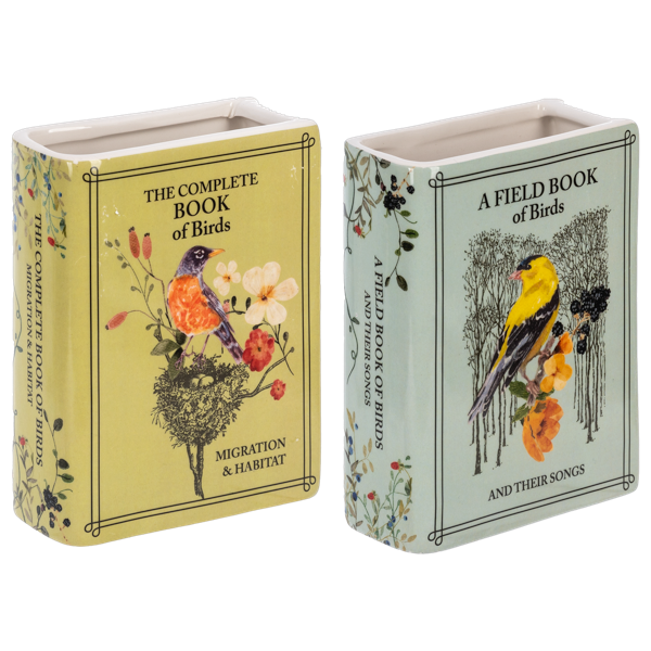 Bird Book Vase