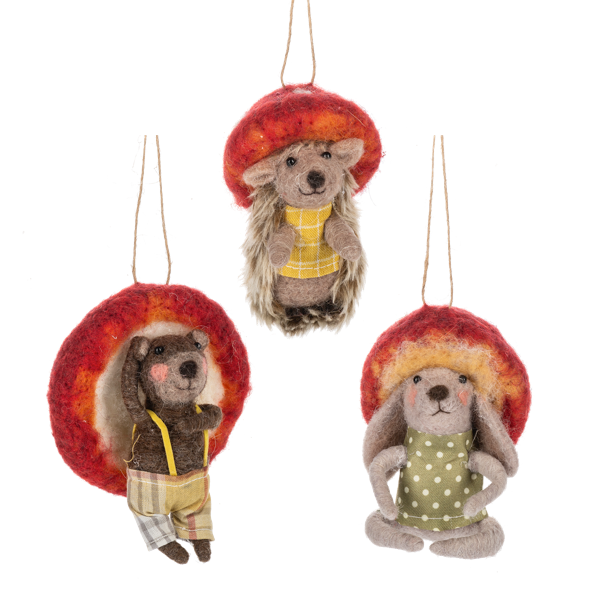 Animal with Mushroom Hat