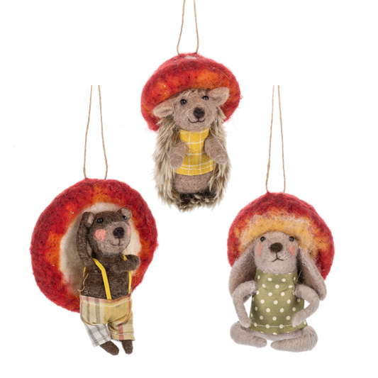 Animal with Mushroom Hat