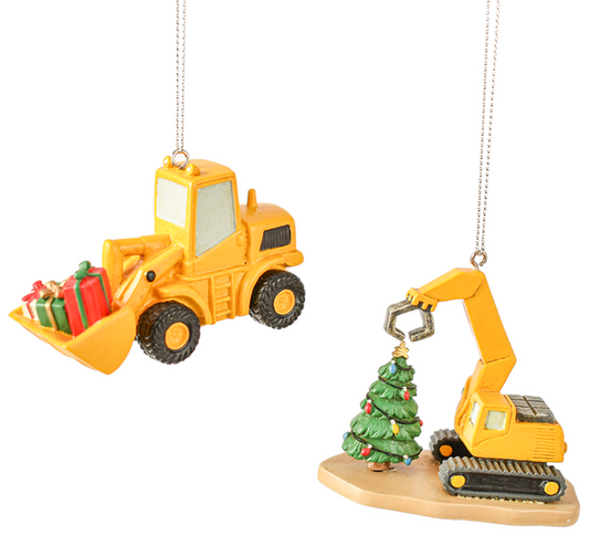 Loader Excavator Ornament