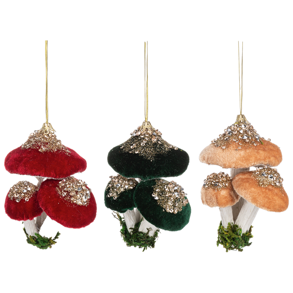 Cluster Mushroom Ornament