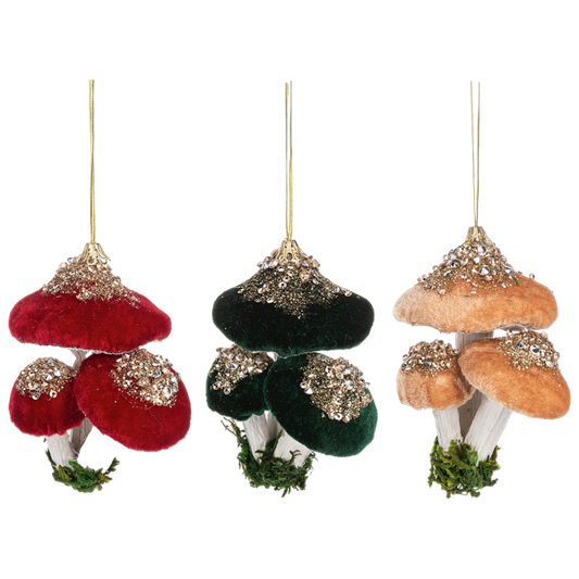 Cluster Mushroom Ornament
