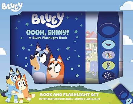 Bluey Book and Flashlight Set