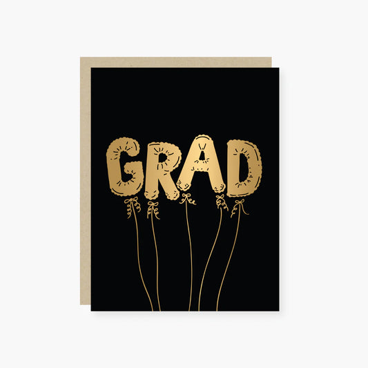 Grad Balloon Graduation Card