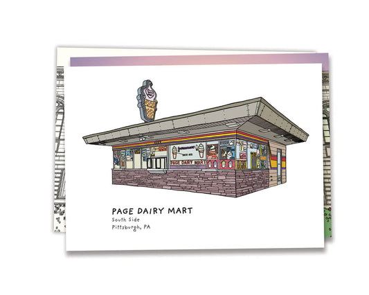 Page Dairy Mart Greeting Card