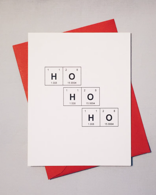 "HO HO HO" Chemistry Holiday Card