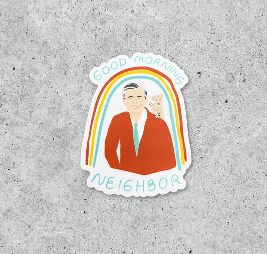 Mr. Rogers Good Morning Neighbor vinyl sticker