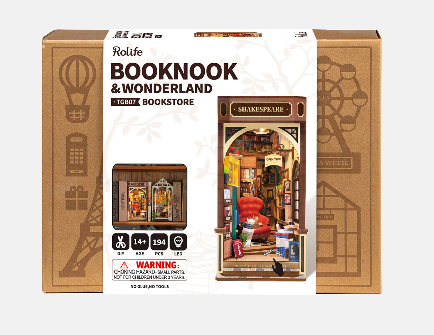 Rolife Bookstore DIY Book Nook Kit