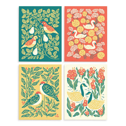 Holiday Birds Cards, Box of 8 Assorted