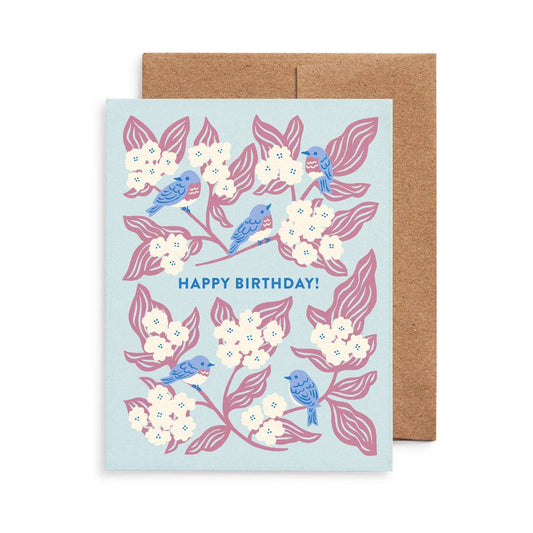 Bluebird Birthday Card