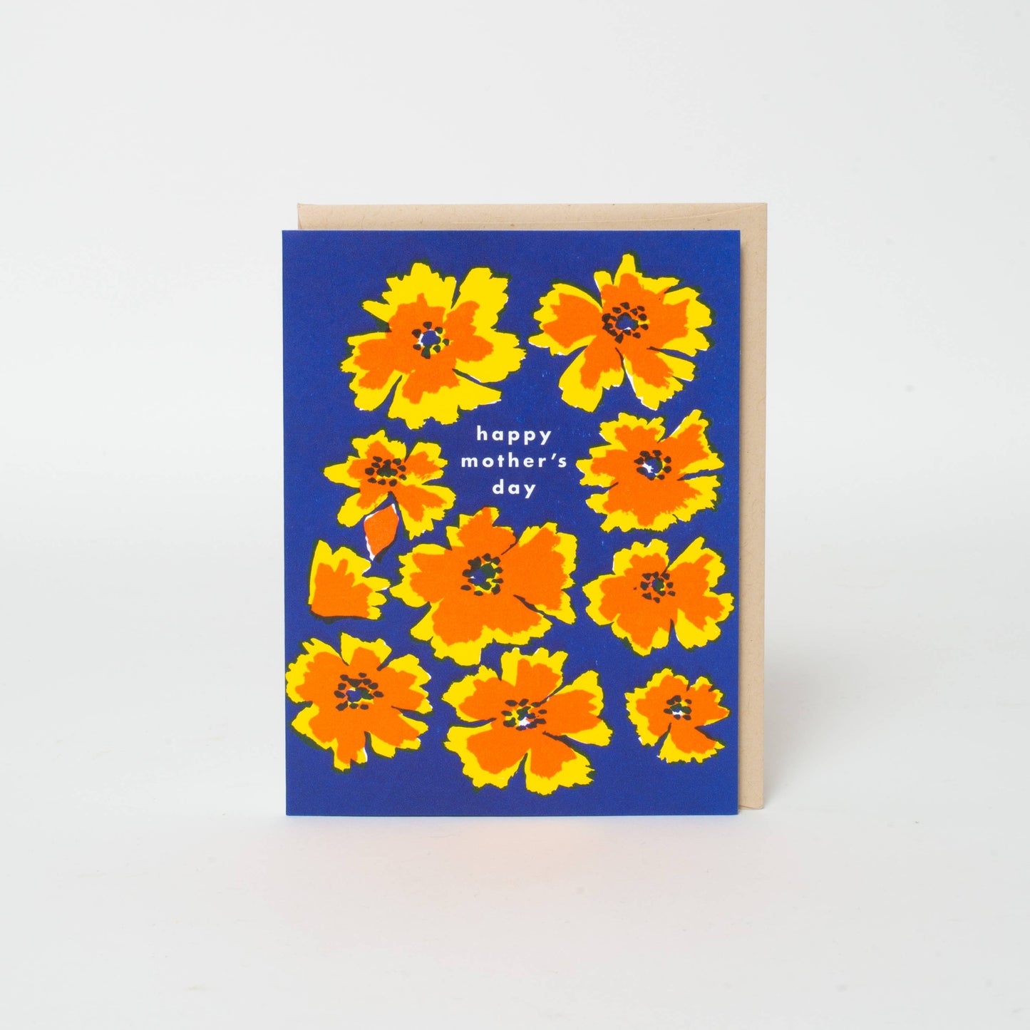 Mother's Day Pansies Letterpress Greeting Card by Egg Press