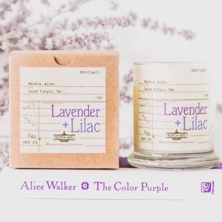 Banned Book Candle / The Color Purple