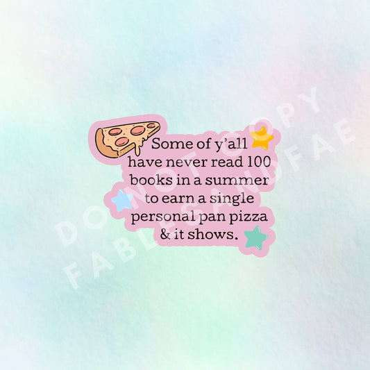 Personal Pan Pizza Sticker