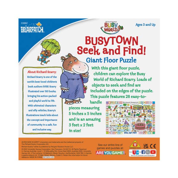 Richard Scarry Busytown Seek and Find Giant Floor Puzzle